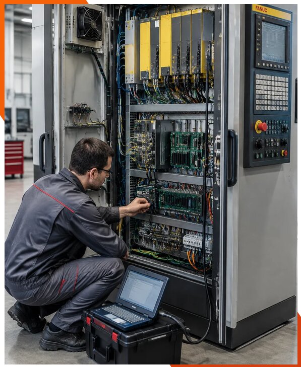 Ремонт систем ЧПУ FANUC промышленных станков в Саянске
