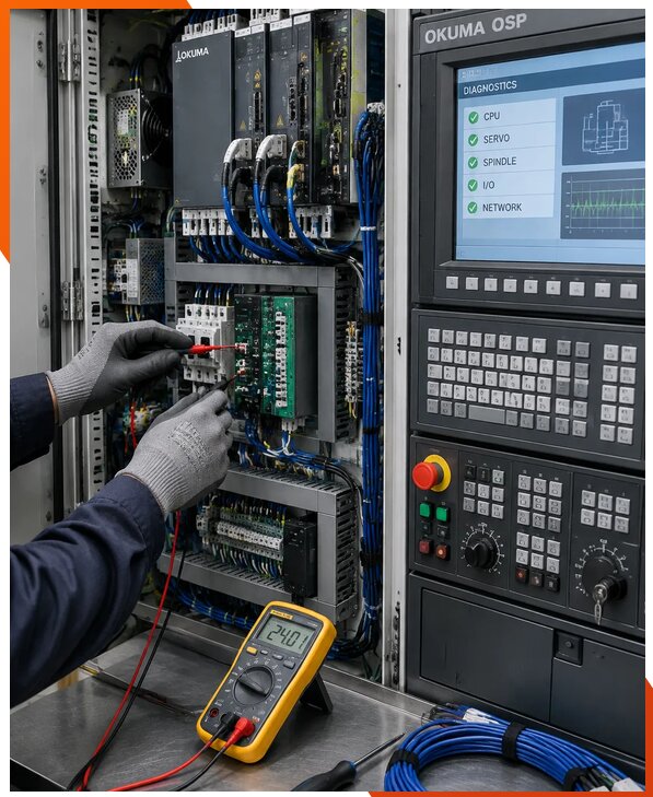 Ремонт систем ЧПУ Okuma OSP в Саянске